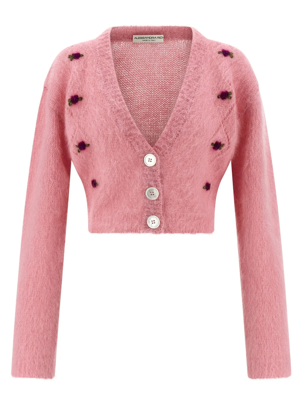Alessandra Rich Multicolor Wool Cardigan