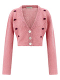 Alessandra Rich Multicolor Wool Cardigan