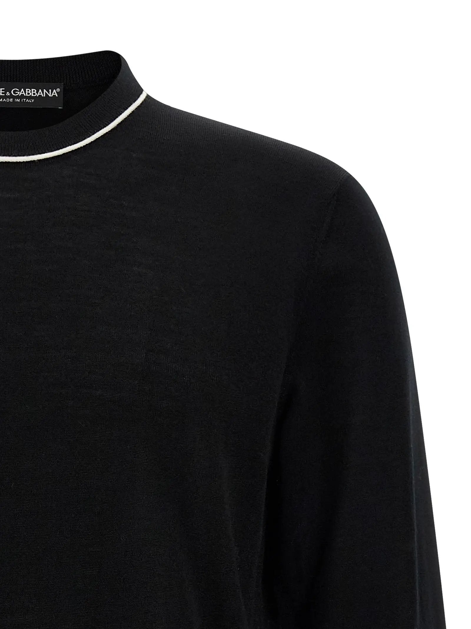 Cardigan Dolce & Gabbana noir en plumes de marabout