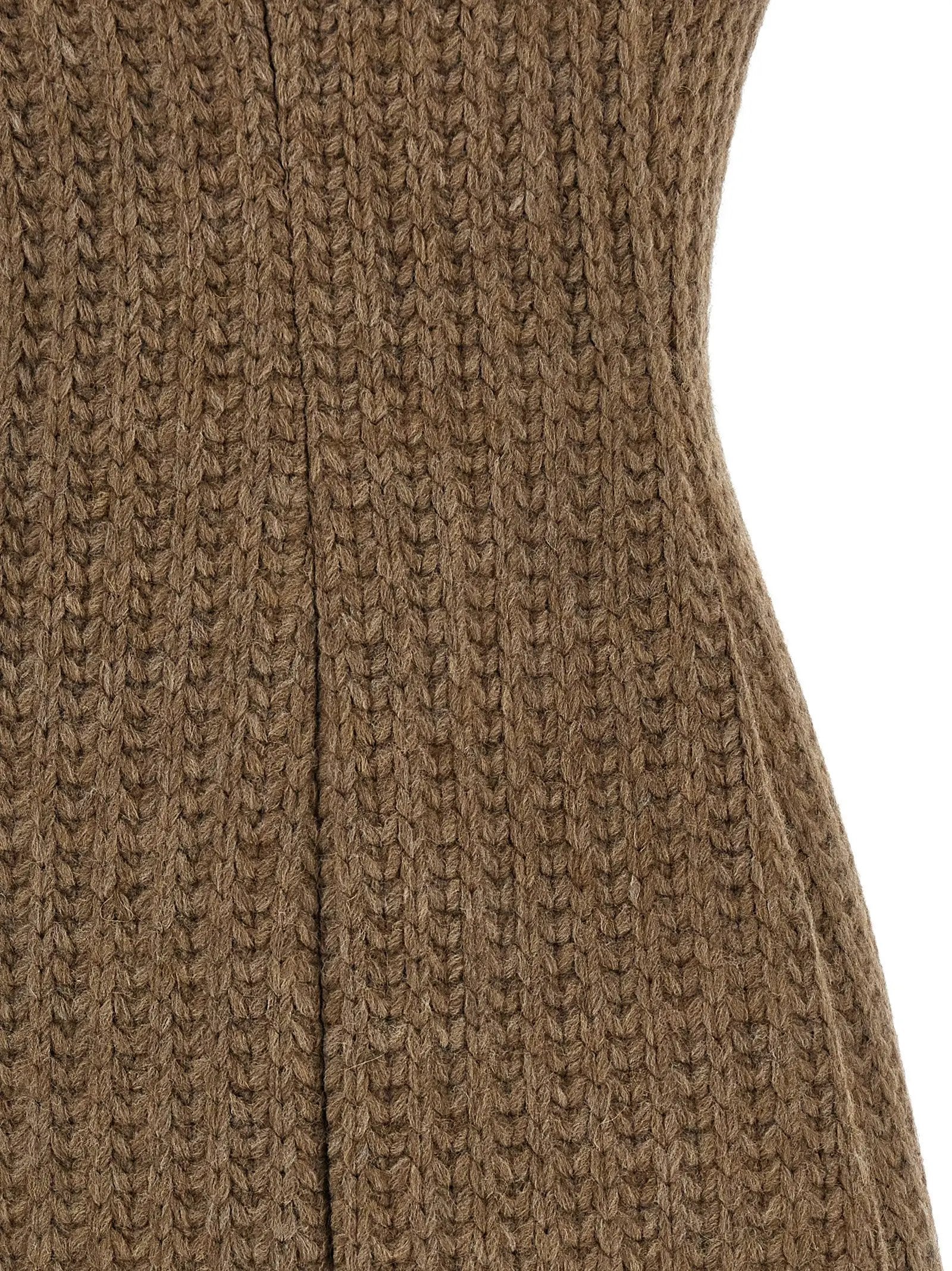 Giuseppe Di Morabito Giuseppe Di Morabito Brown Marabou Short Dress