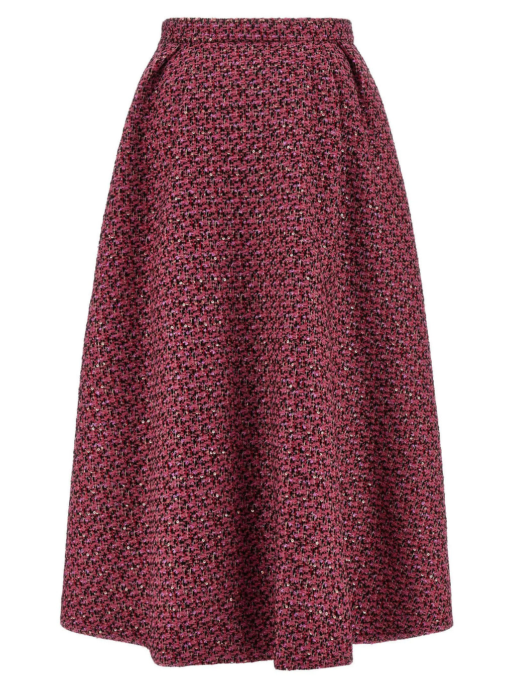 Alessandra Rich Multicolor Polyamide Midi Skirt