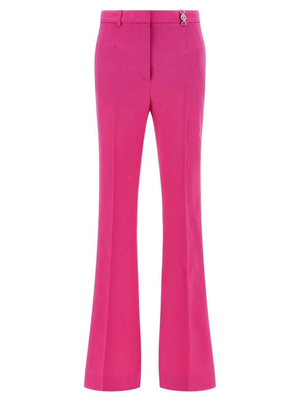 Versace Fuchsia Virgin Wool Flared Pants
