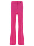 Versace Fuchsia Virgin Wool Flared Pants