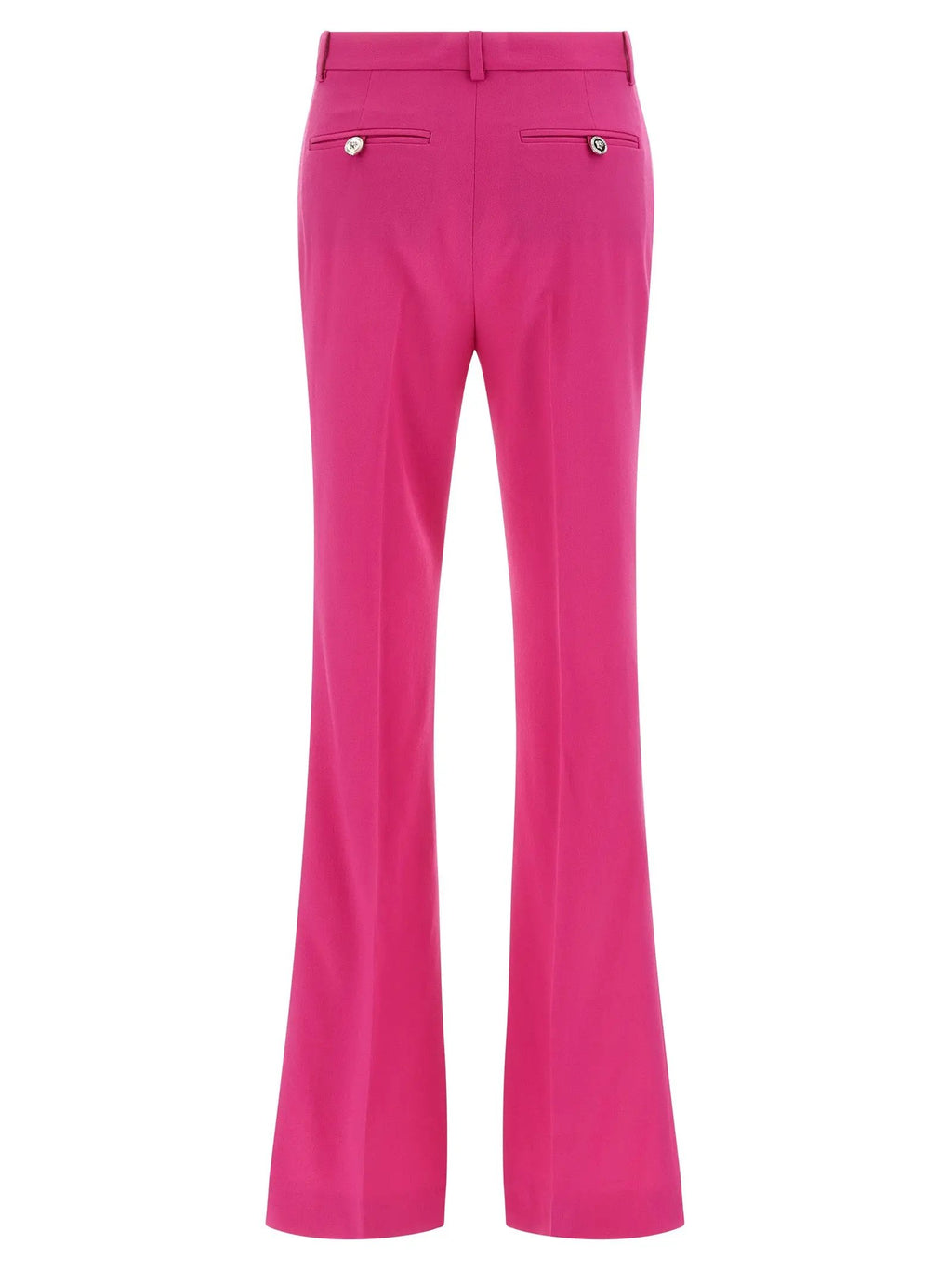 Versace Fuchsia Virgin Wool Flared Pants
