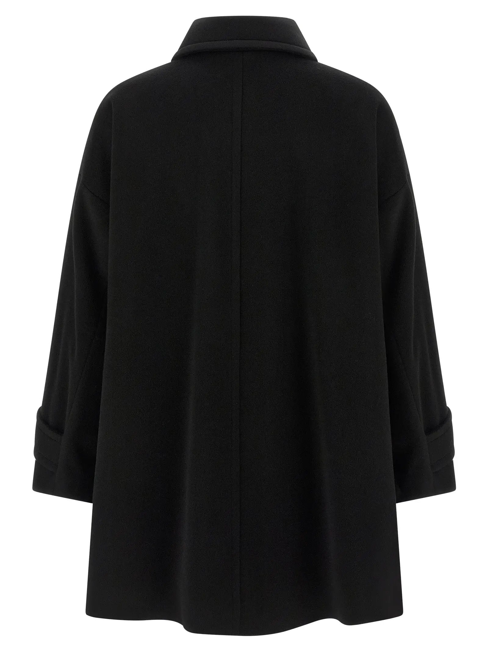 Alberto Biani Alberto Biani Black Virgin Wool Coat