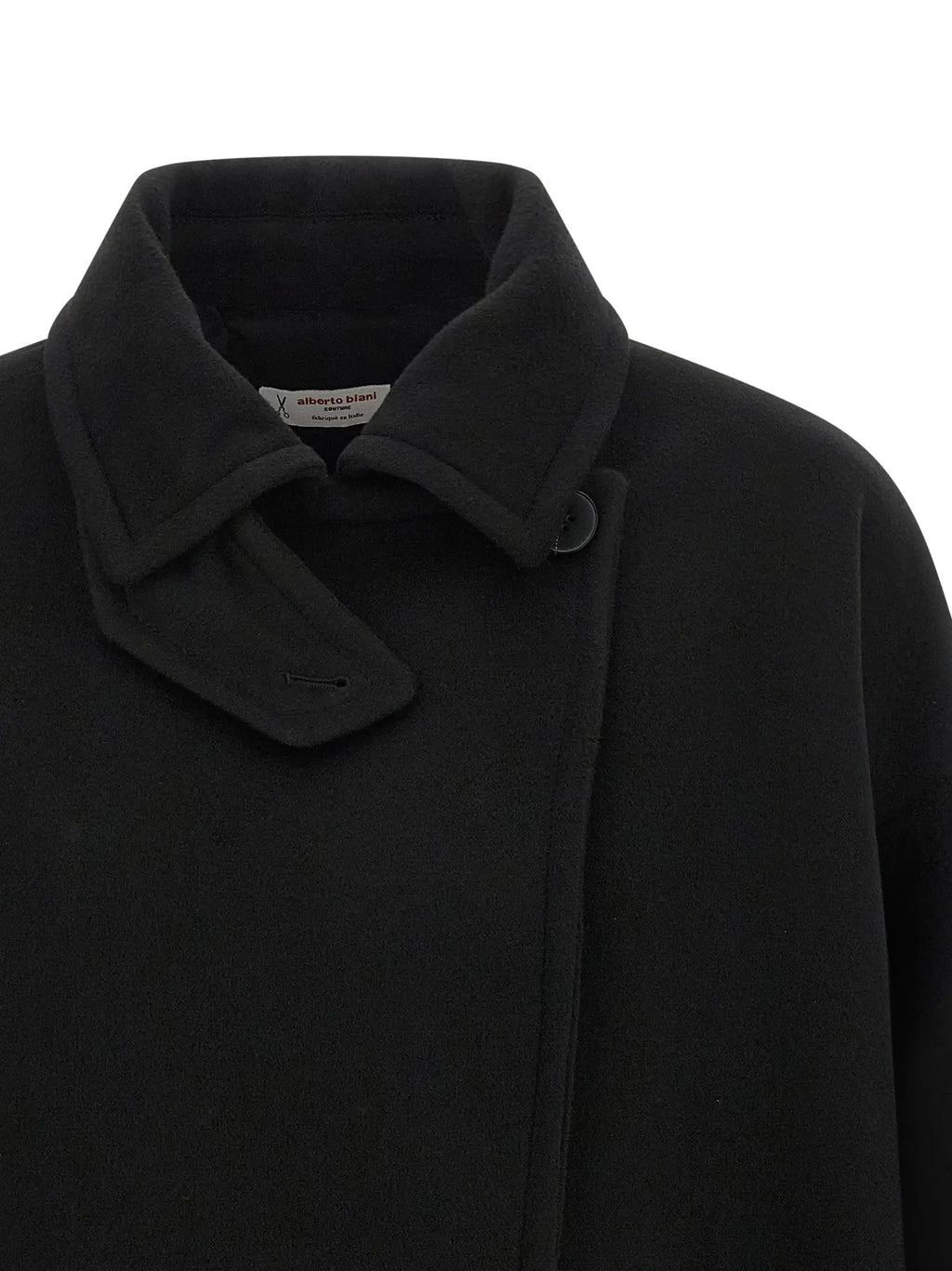 Alberto Biani Alberto Biani Black Virgin Wool Coat