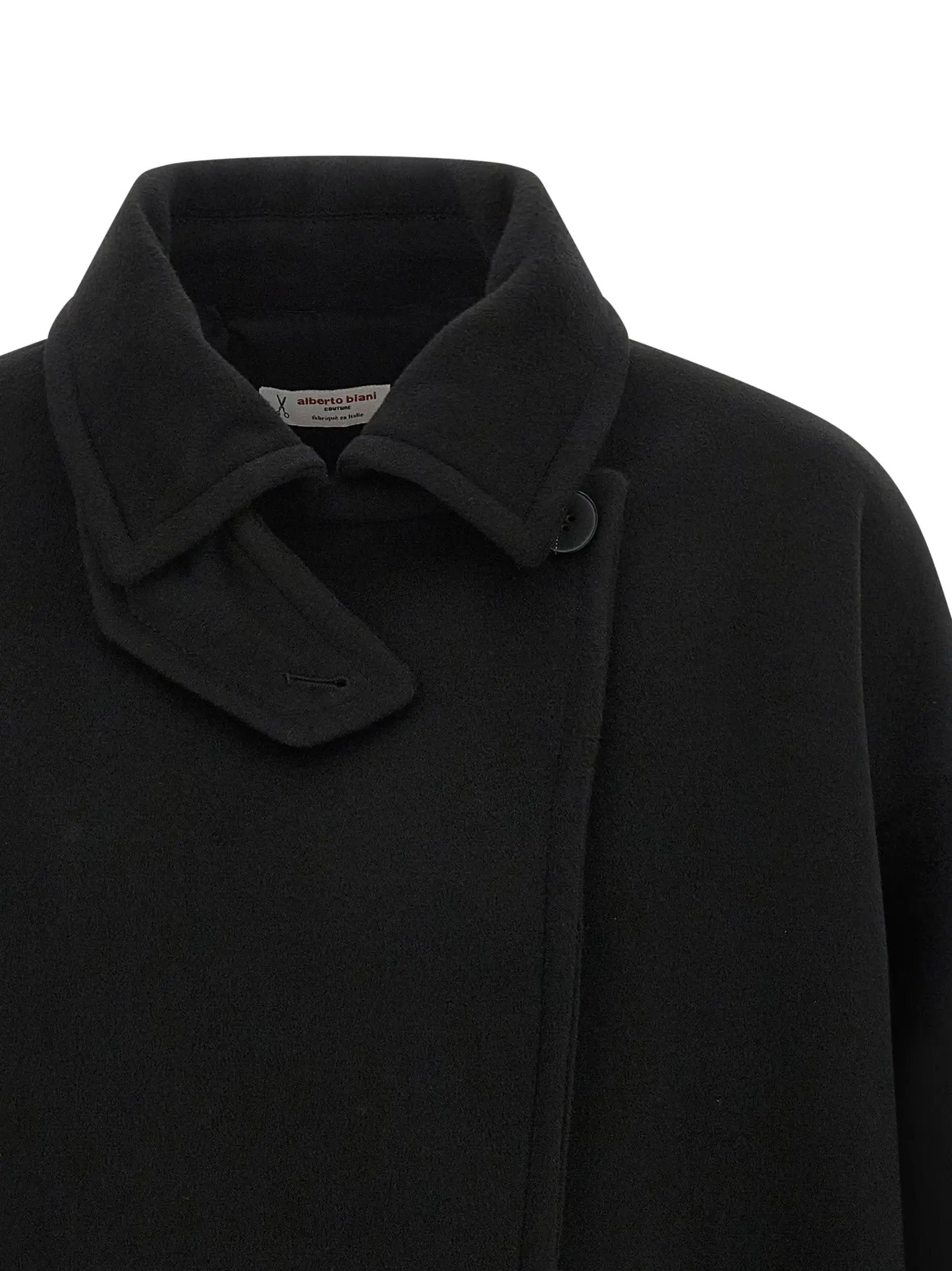 Alberto Biani Alberto Biani Black Virgin Wool Coat