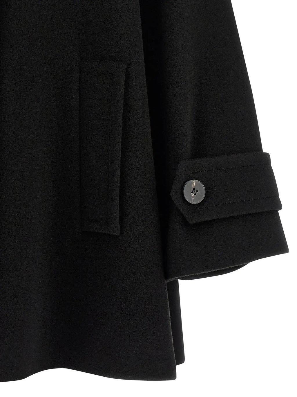 Alberto Biani Alberto Biani Black Virgin Wool Coat
