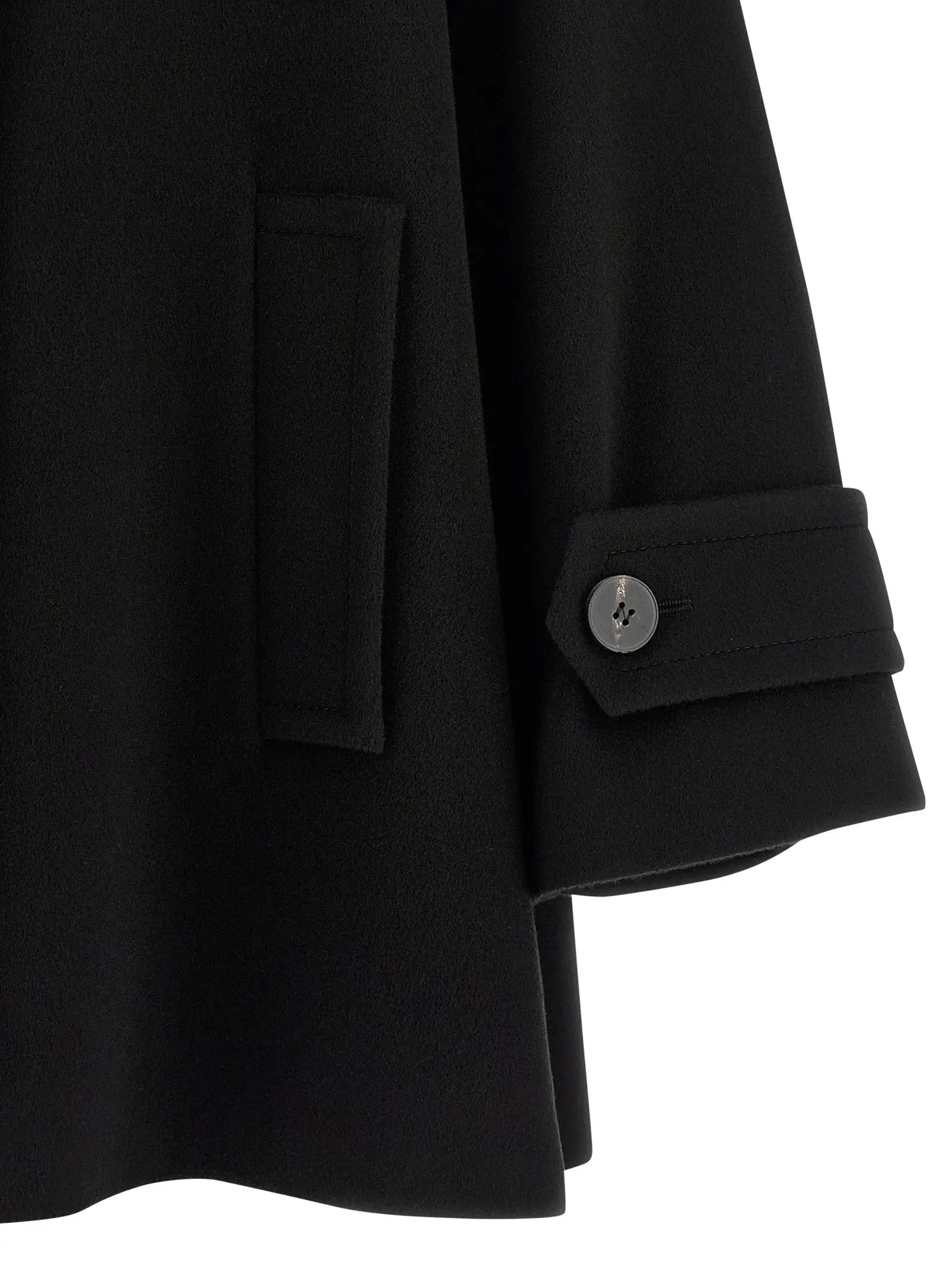 Alberto Biani Alberto Biani Black Virgin Wool Coat