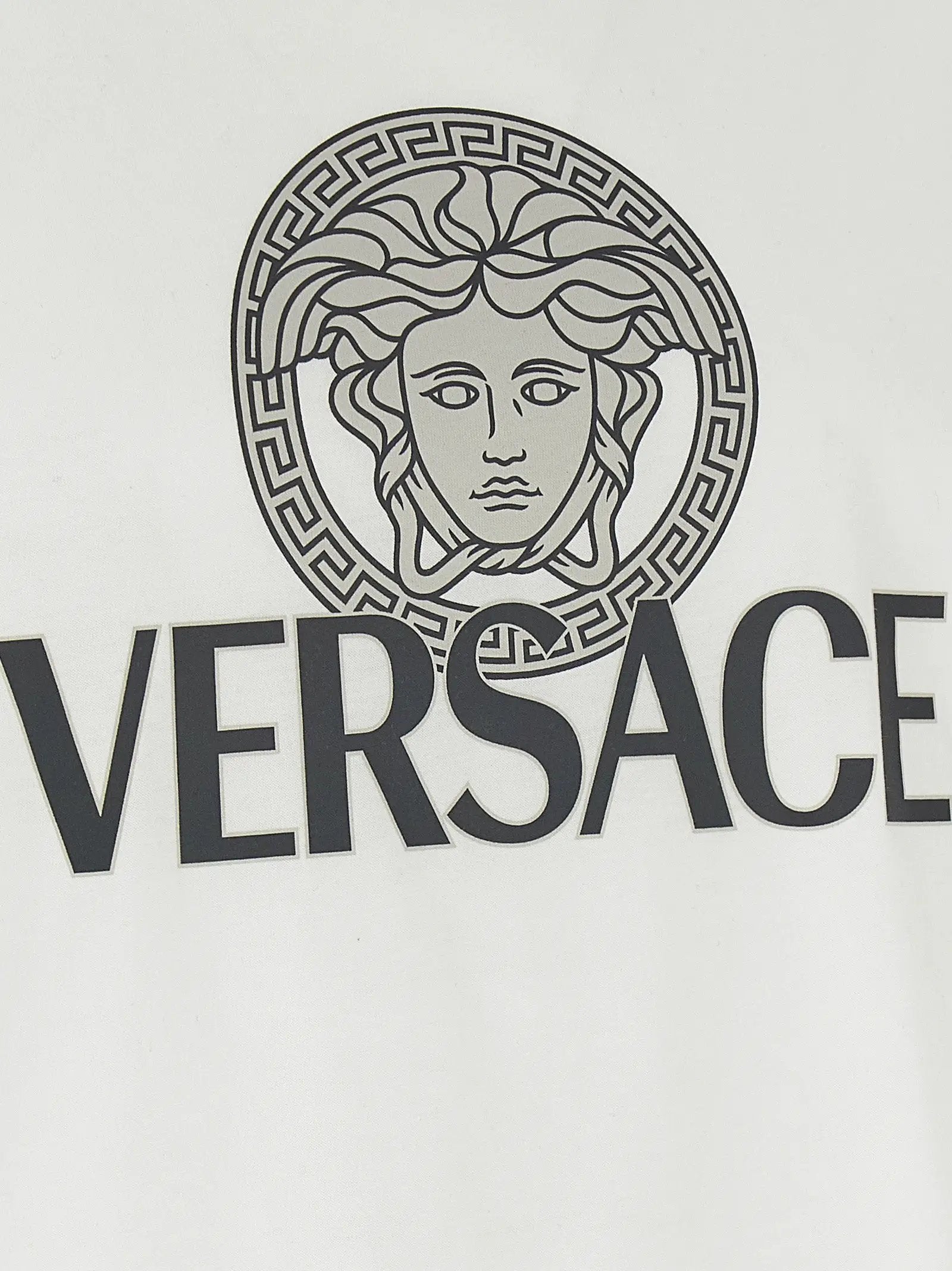 T-shirt bicolore en coton Versace