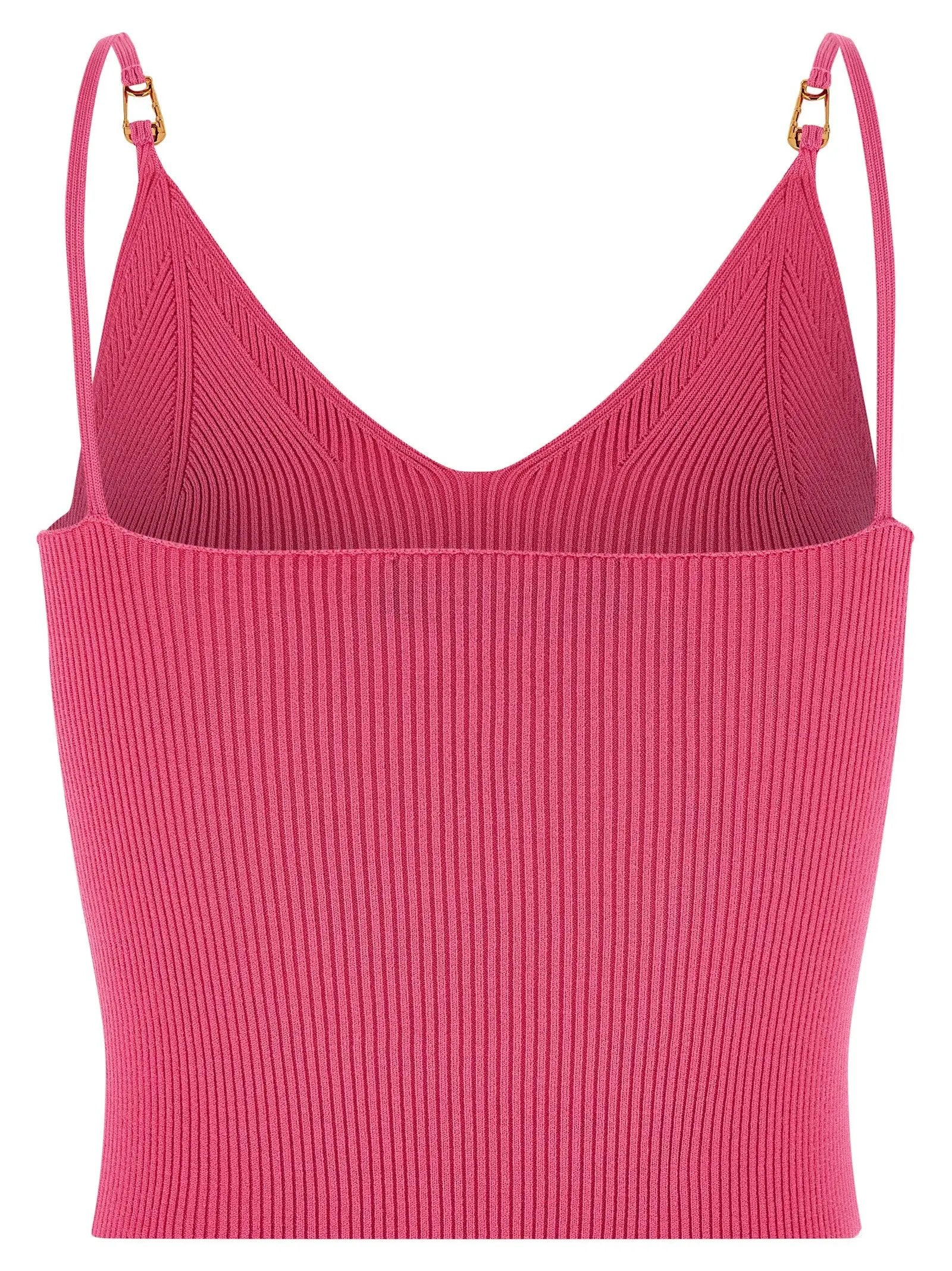 Versace Fuchsia Viscose Sleeveles T-Shirt