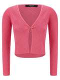 Versace Fuchsia Viscose Cardigan