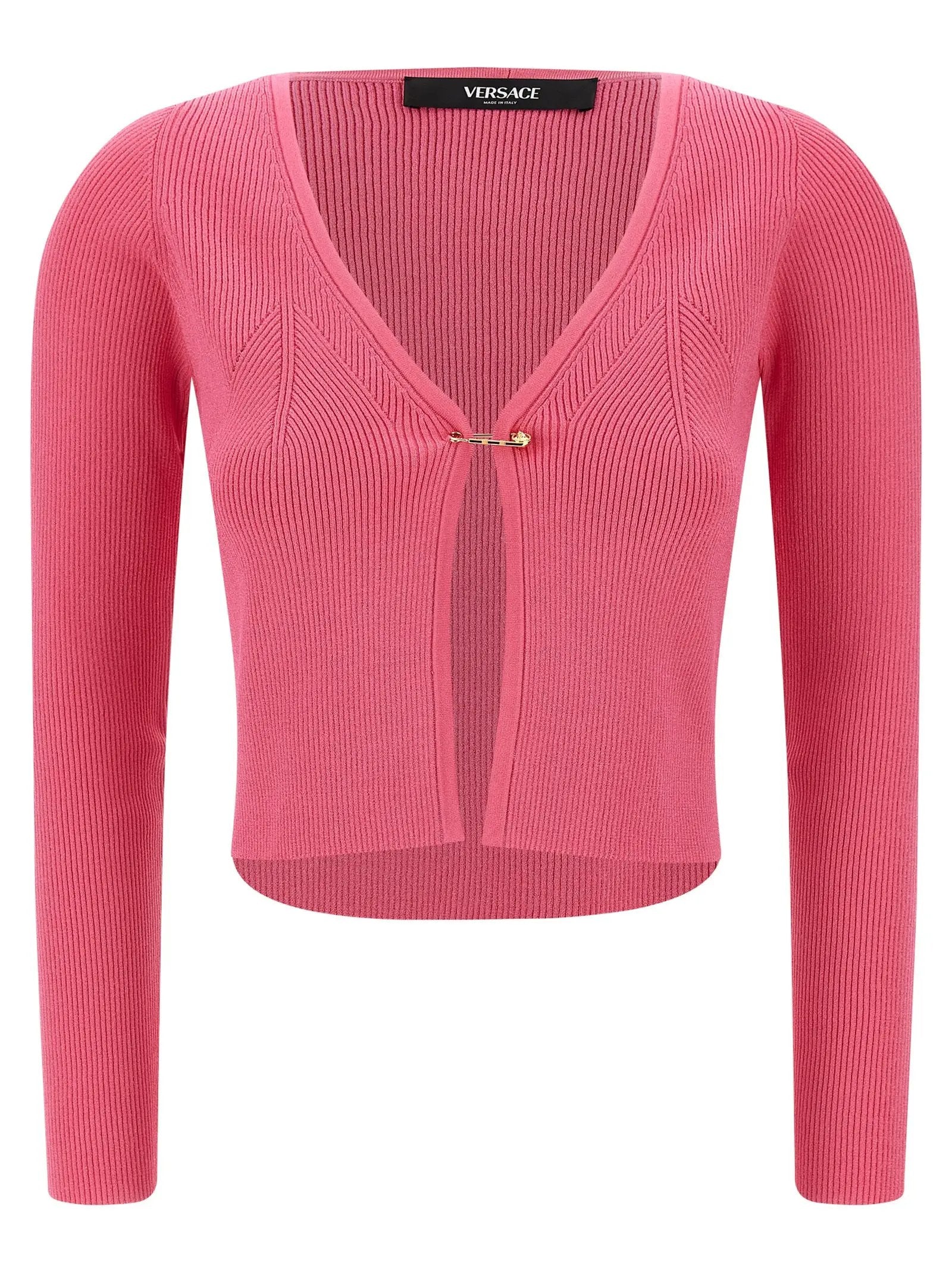 Versace Fuchsia Viscose Cardigan
