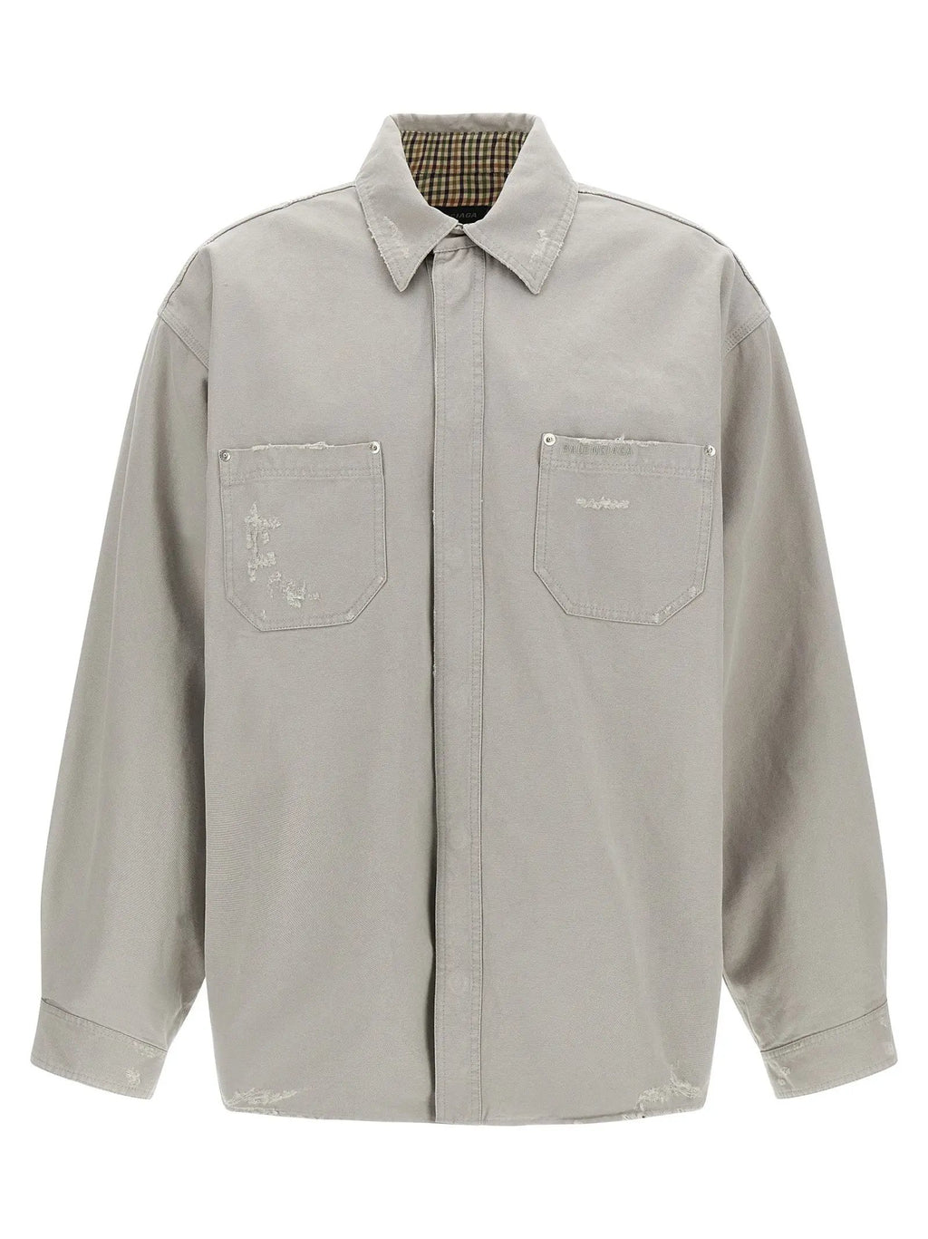 Balenciaga Gray Cotton Blouse