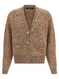 Versace Beige Virgin Wool Cardigan