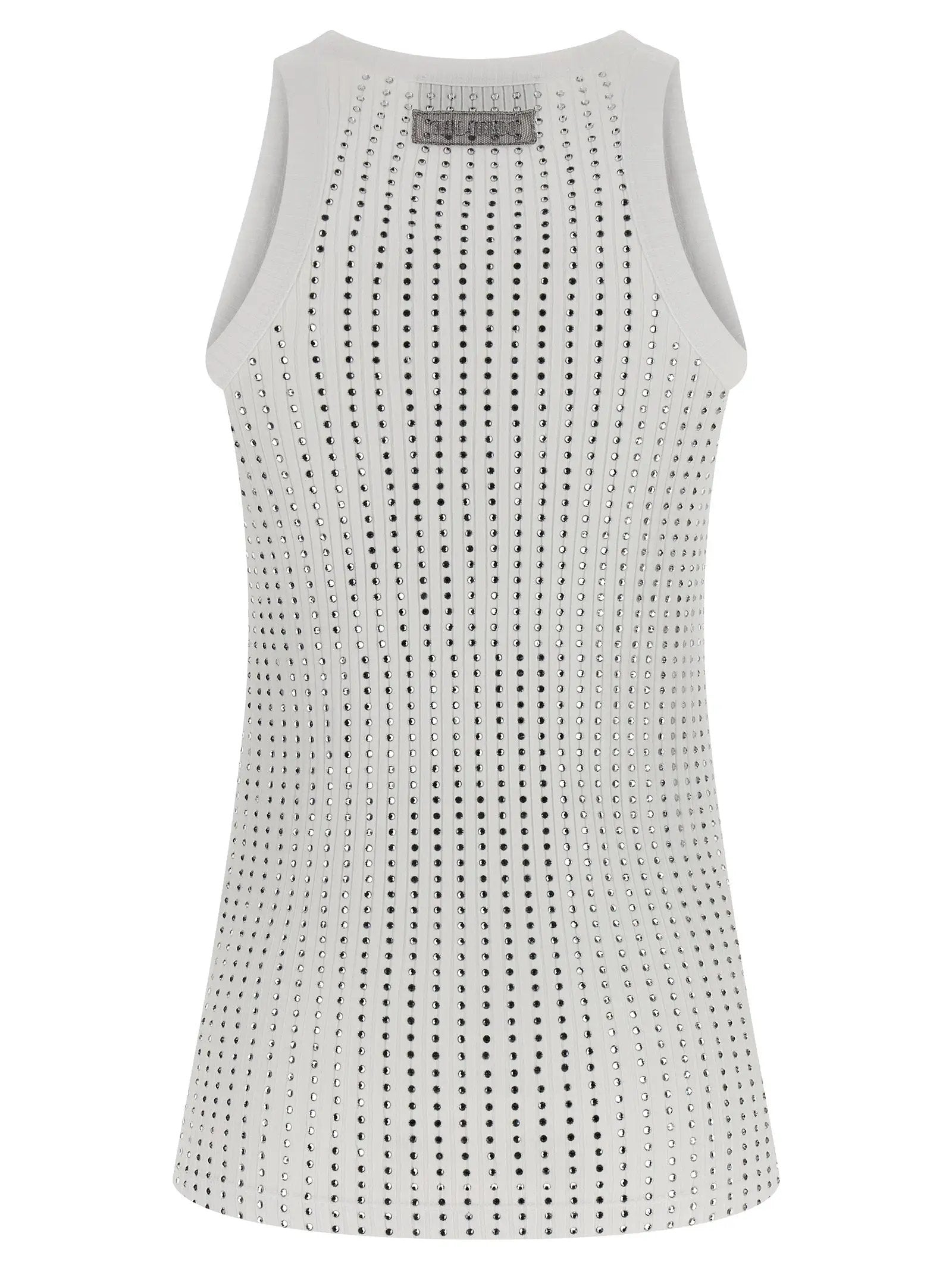 The Attico The Attico White Cotton Sleeveles T-Shirt