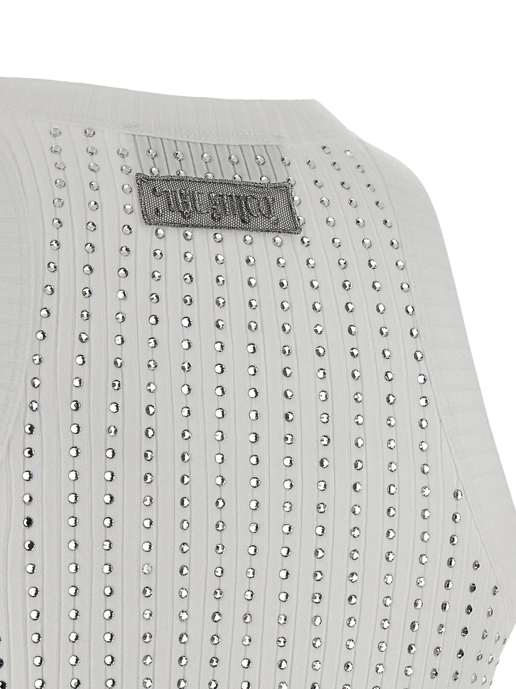The Attico The Attico White Cotton Sleeveles T-Shirt