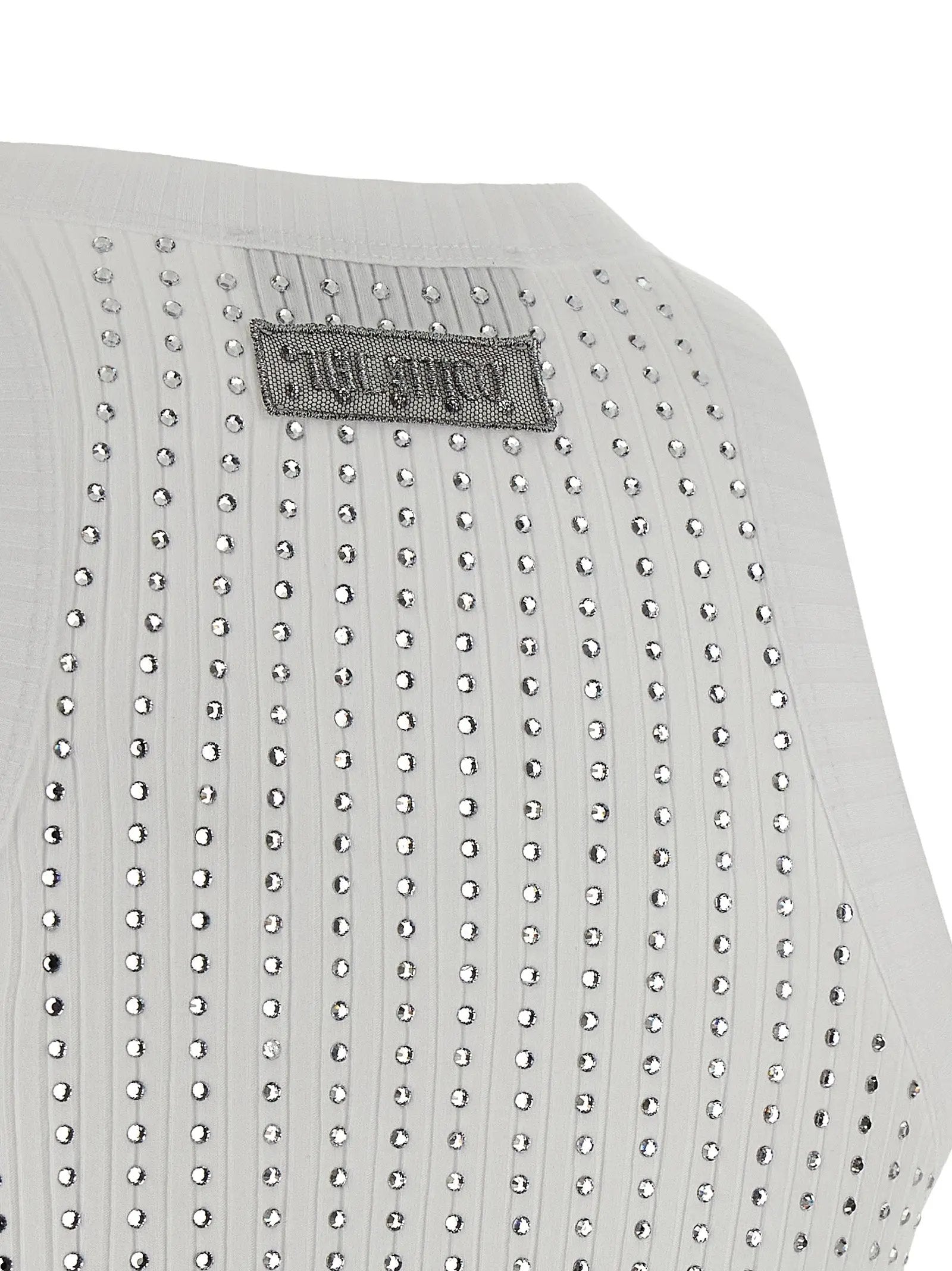 The Attico The Attico White Cotton Sleeveles T-Shirt