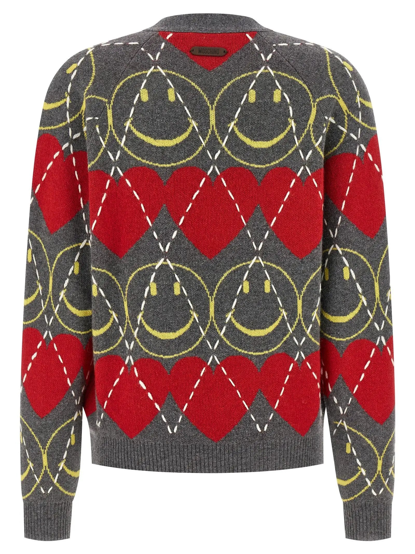 Moschino Multicolor Wool Cardigan
