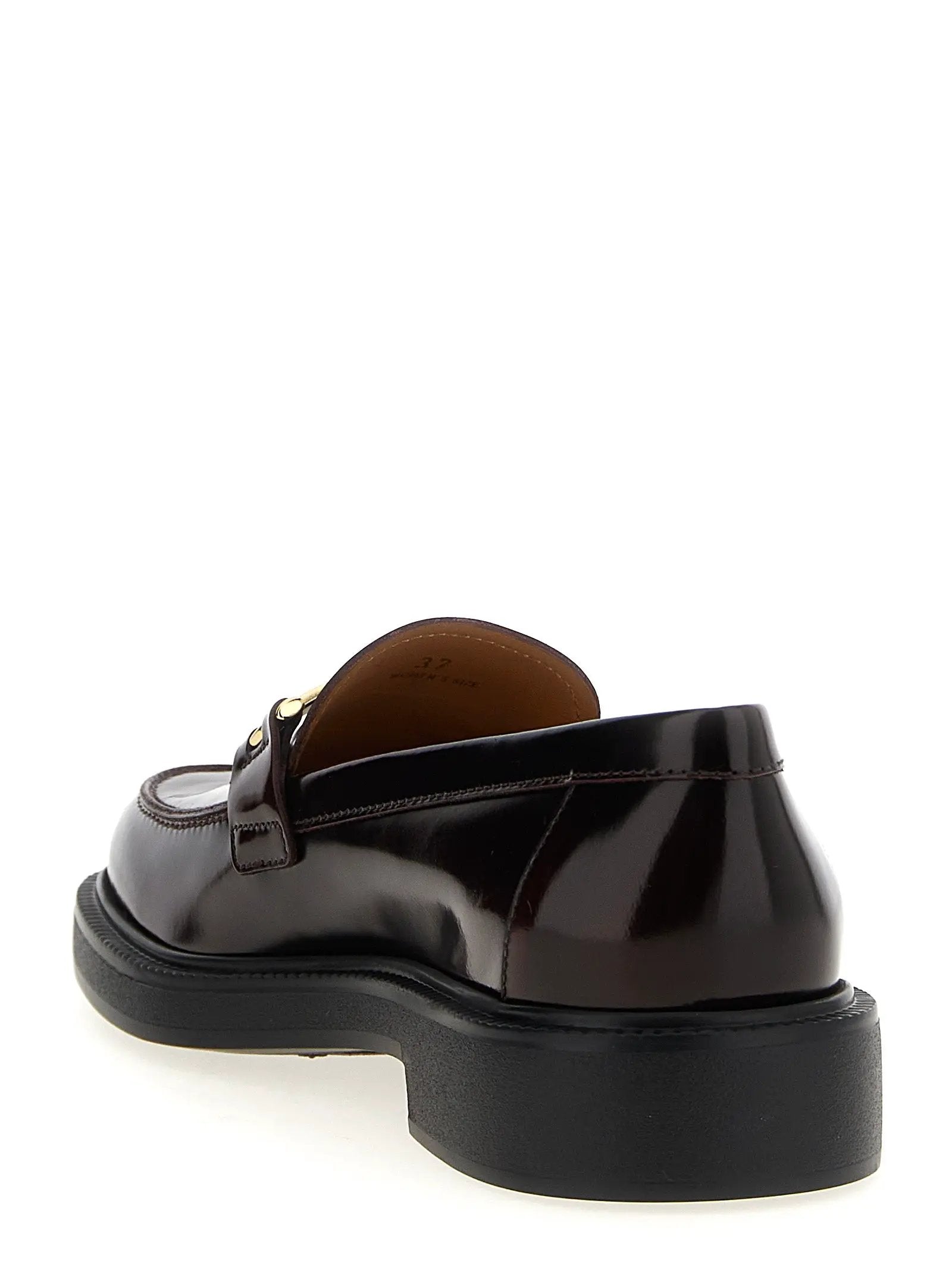 Tod's Bordeaux Calfskin Slip-On Loafers