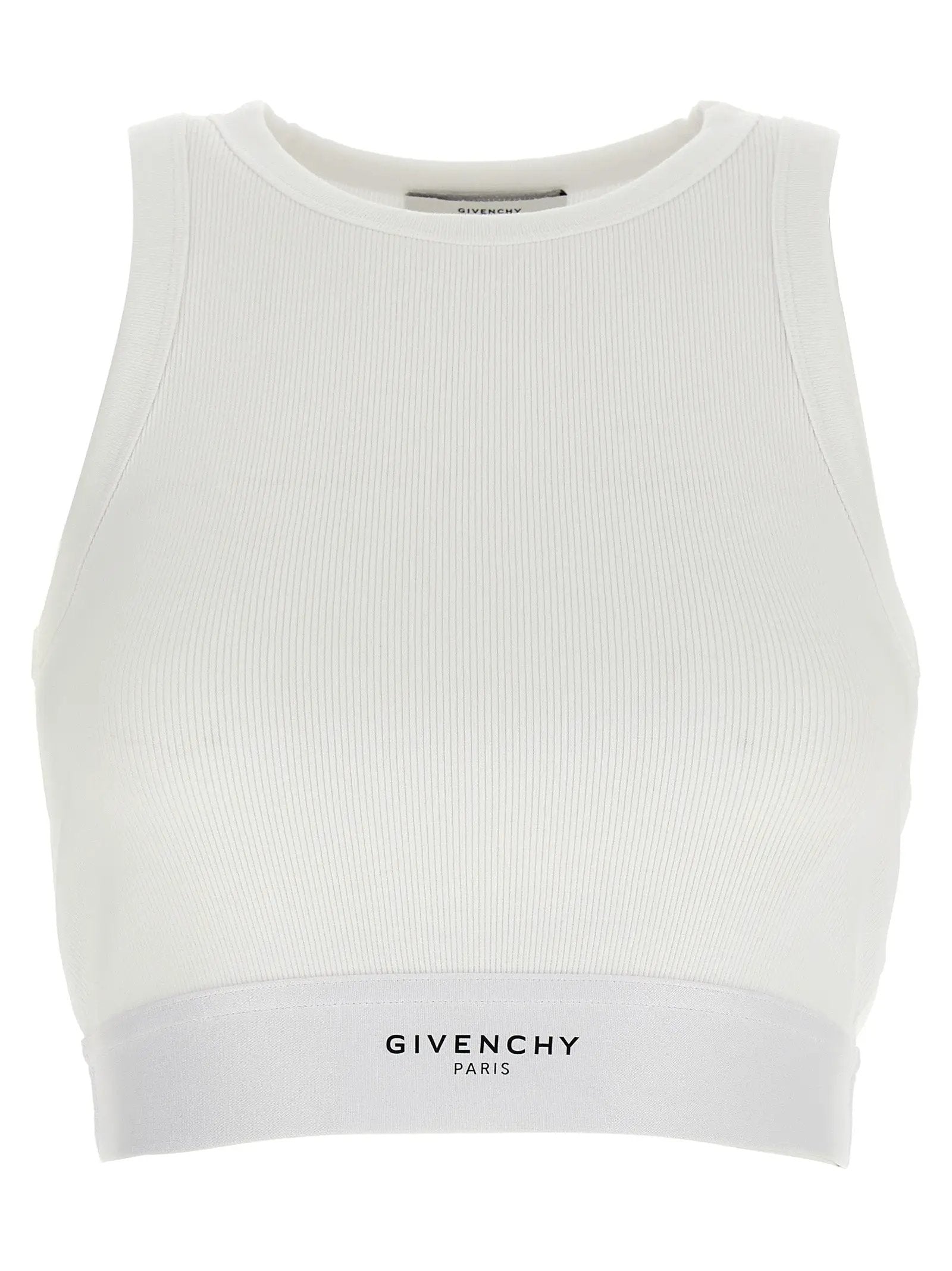 Givenchy White Cotton Tank Tops