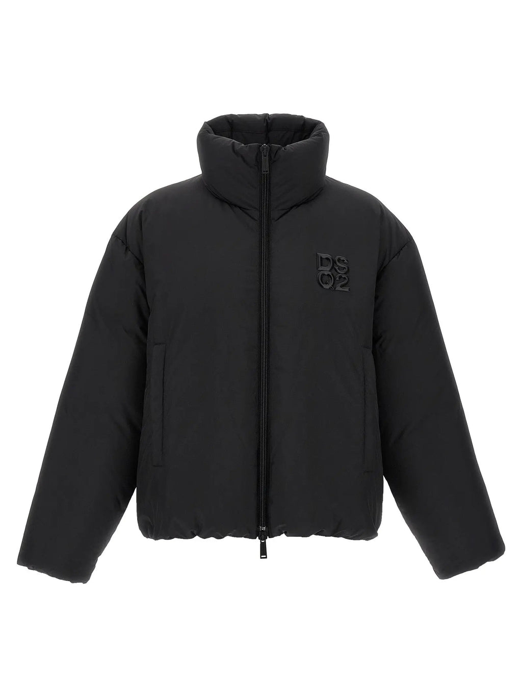 Dsquared² Black Polyester Full-Length Jacket