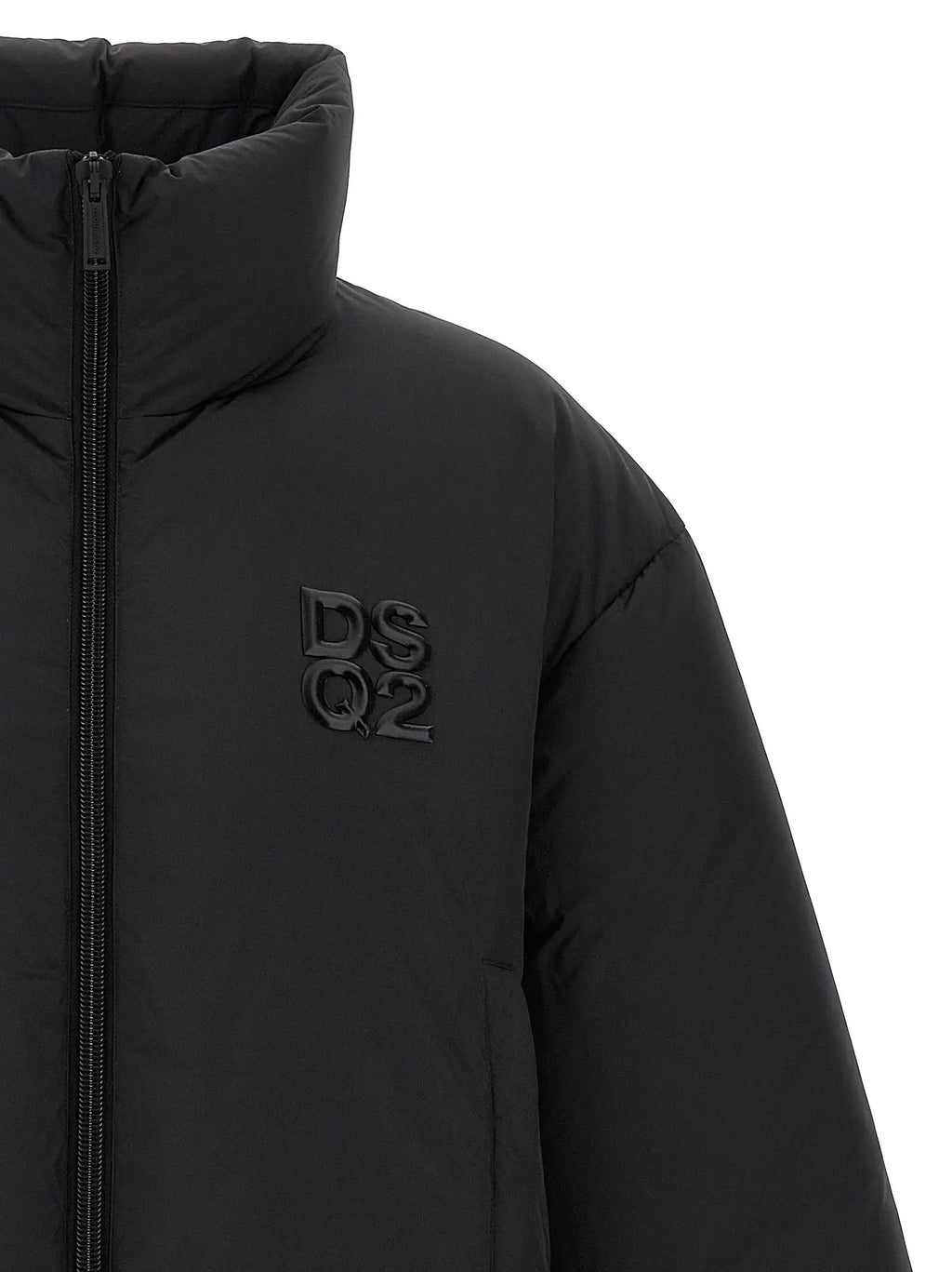 Dsquared² Black Polyester Full-Length Jacket