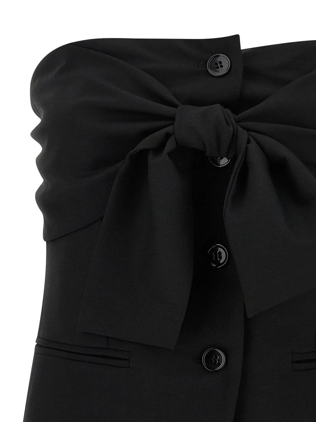 Max Mara Black Virgin Wool Tank Tops