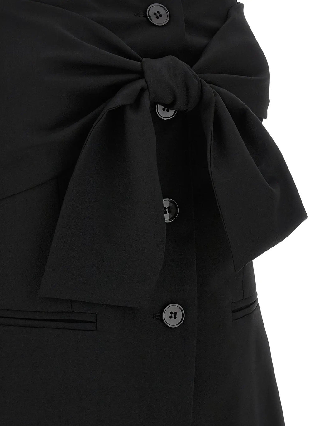 Max Mara Black Virgin Wool Tank Tops