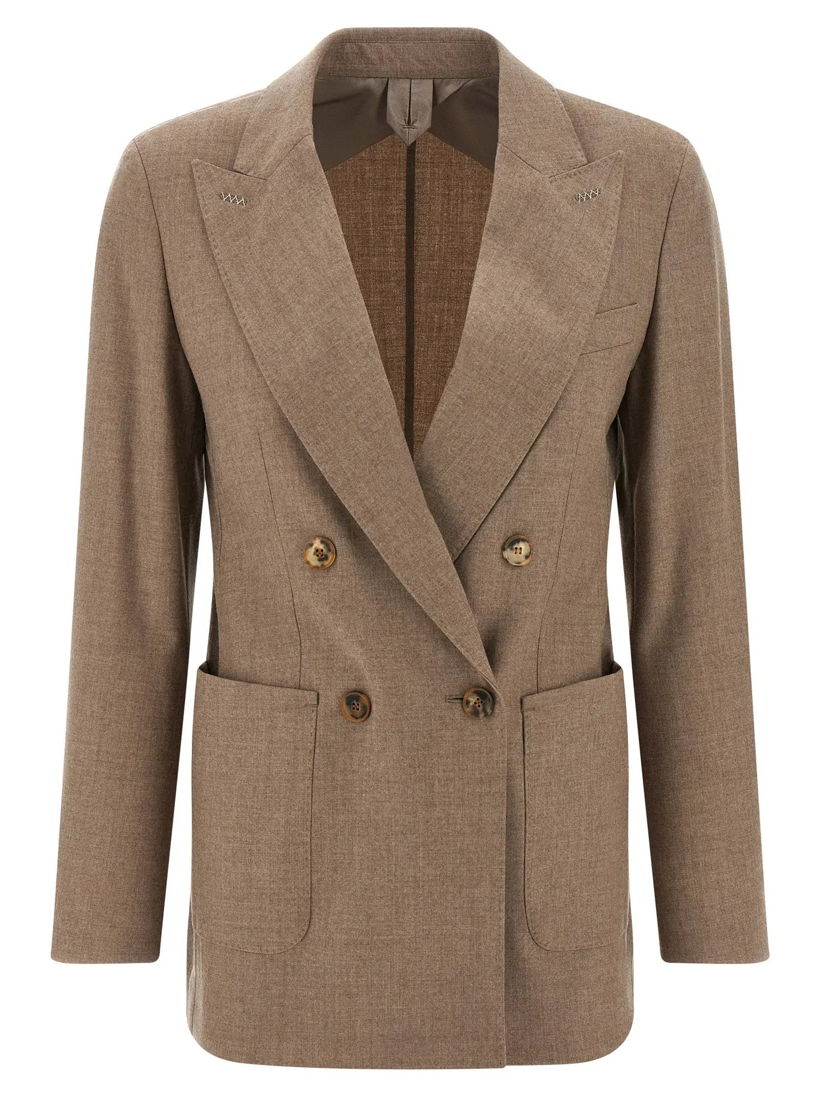 Max Mara Beige Cashmere Blazer