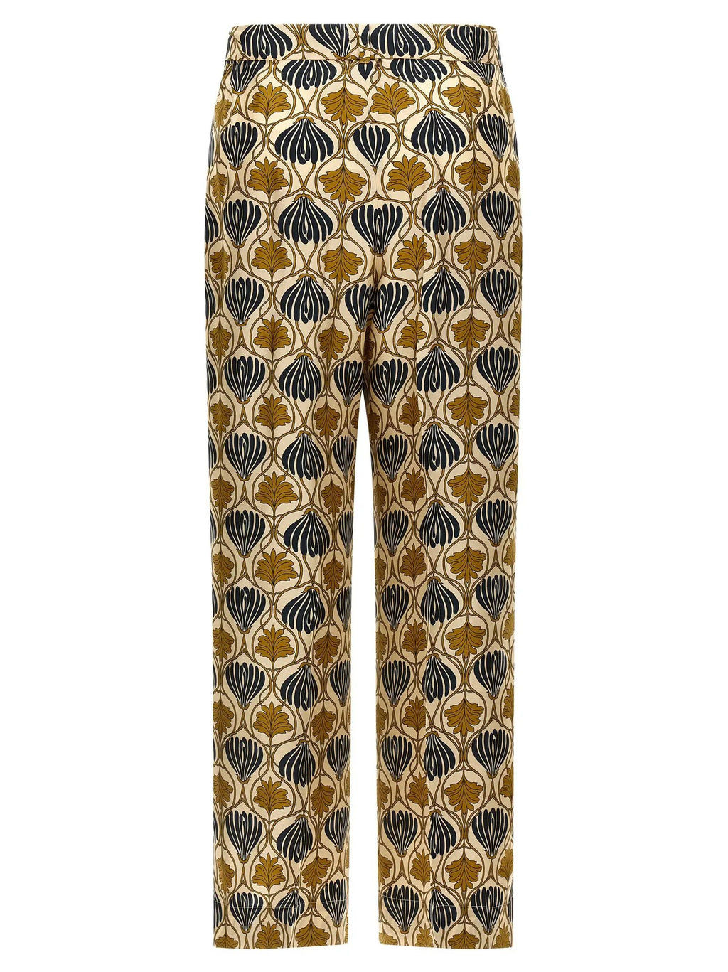 Max Mara Bicolor Silk Casual Pants