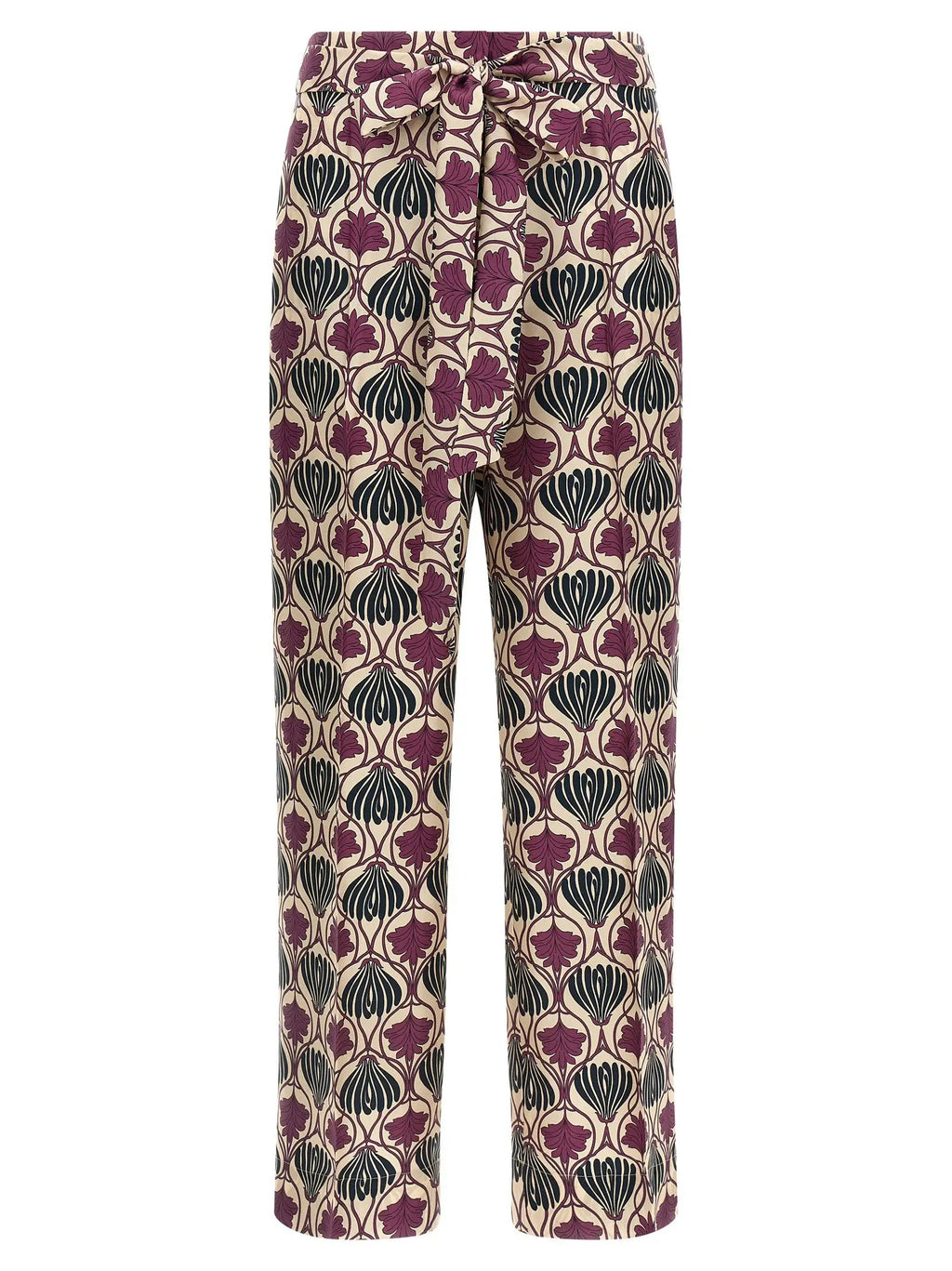 Max Mara Purple Silk Casual Pants