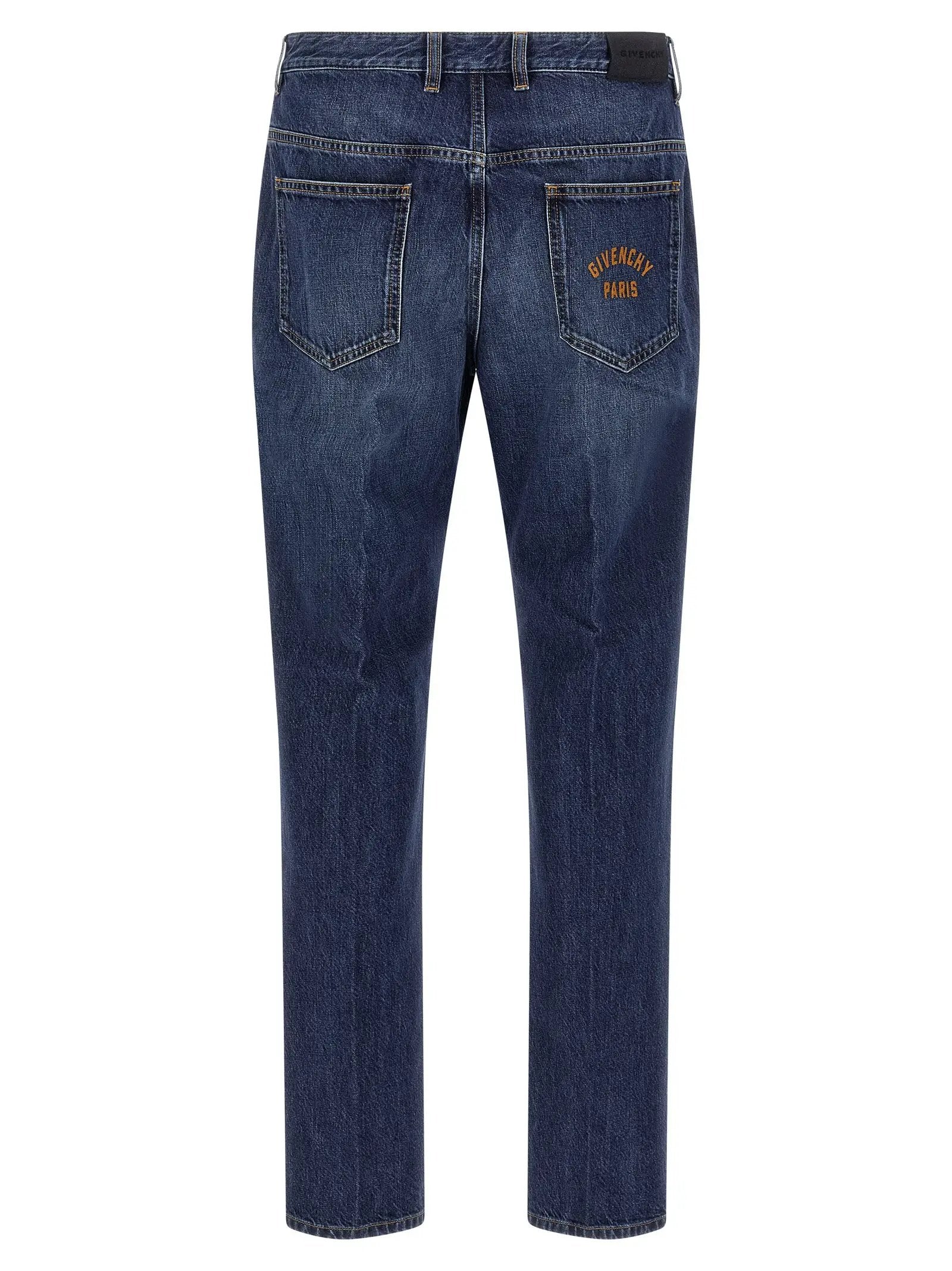 Givenchy Blue Cotton Straight-Leg Jeans