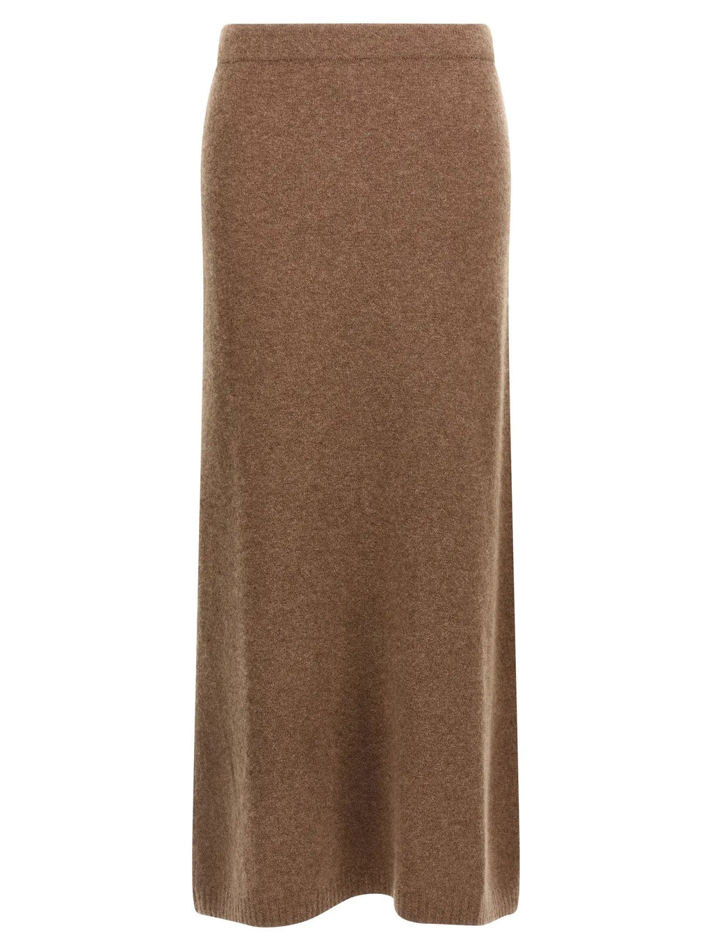 Max Mara Gray Cashmere Midi Skirt