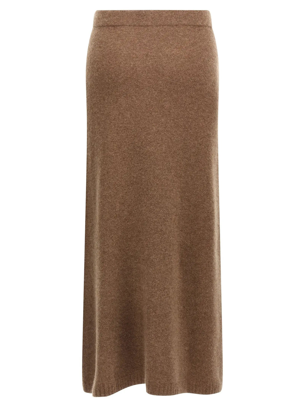Max Mara Gray Cashmere Midi Skirt