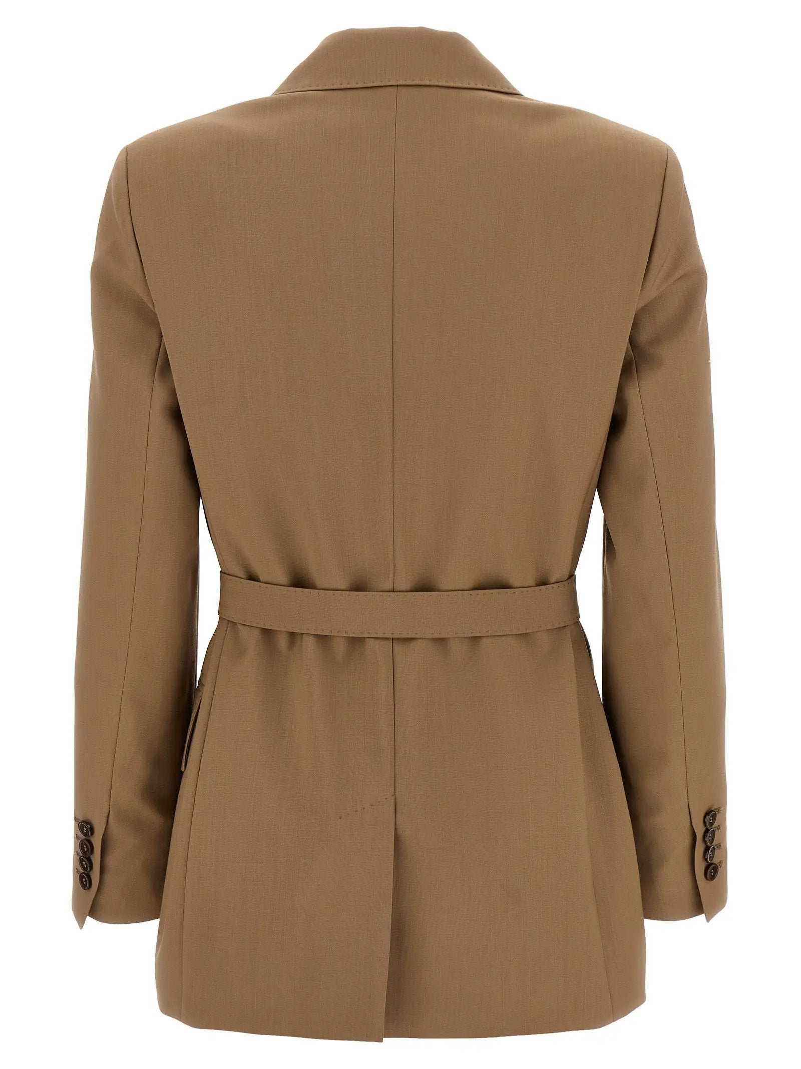 Max Mara Brown Virgin Wool Blazer