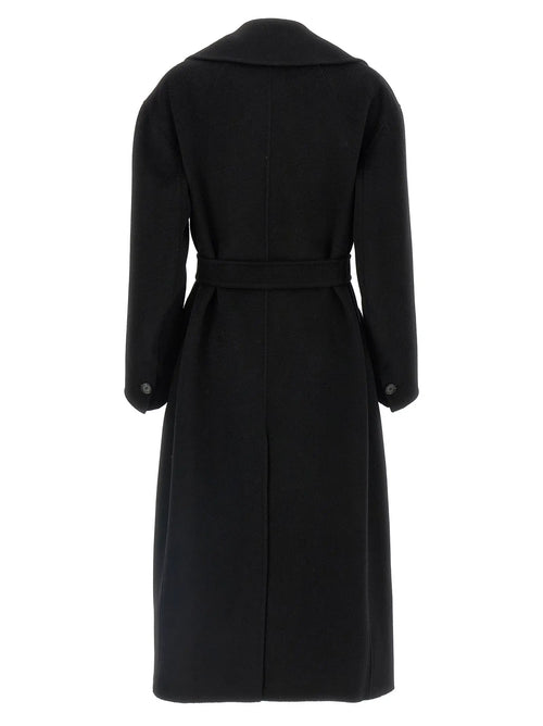 Manteau en laine vierge noir 'S Max Mara