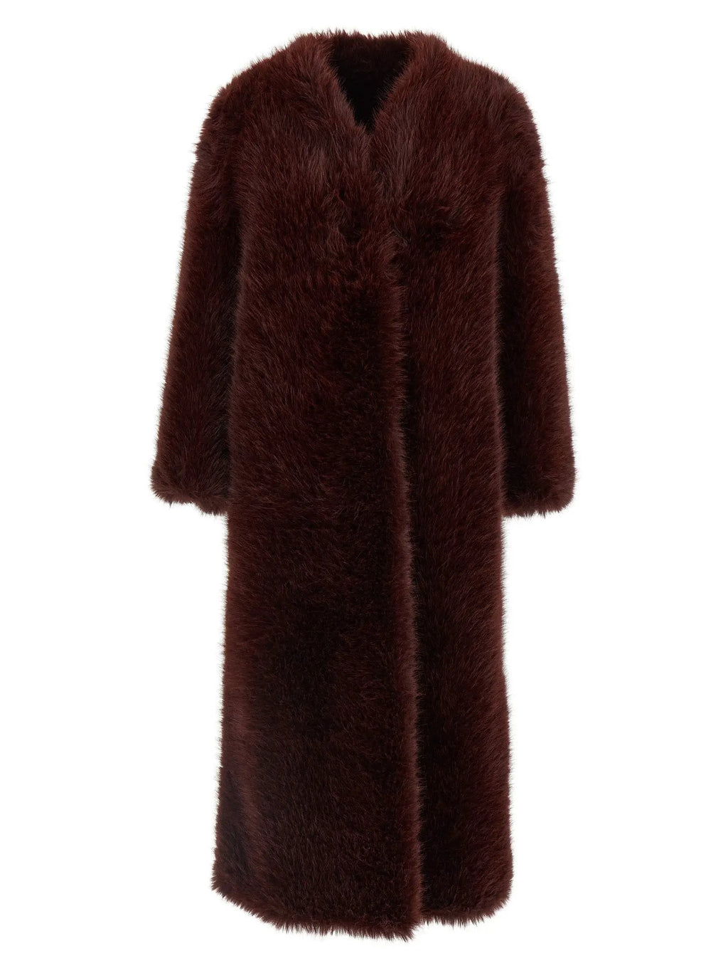 B&B COUTURE Bordeaux Polyester Coat