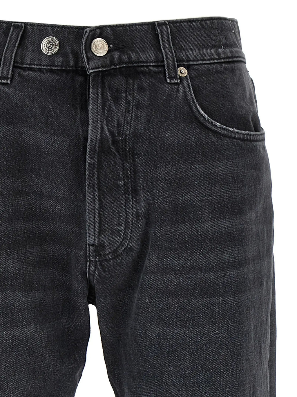 Department 5 Black Cotton Straight-Leg Jeans