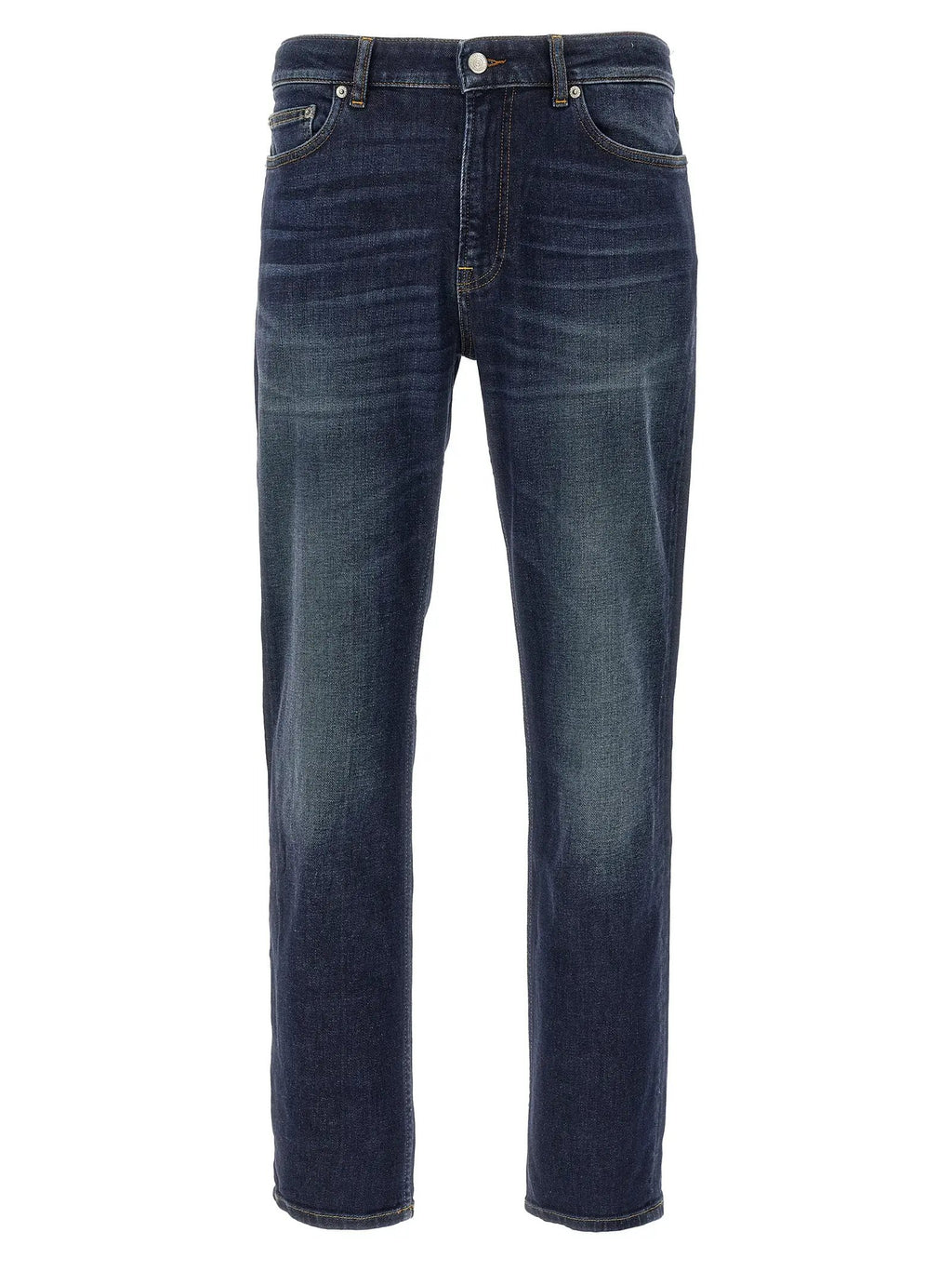 Department 5 Blue Cotton Straight-Leg Jeans