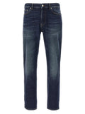 Department 5 Blue Cotton Straight-Leg Jeans