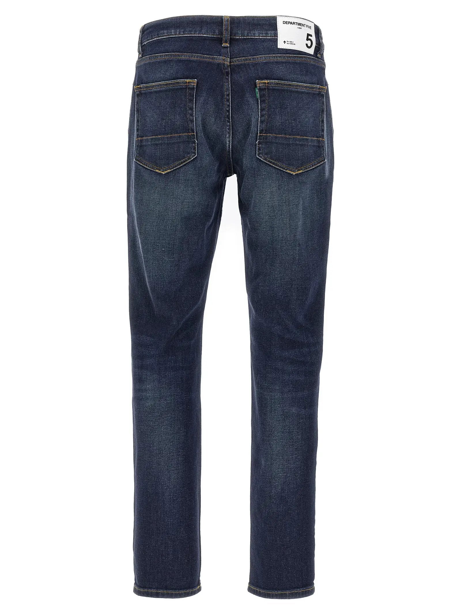 Department 5 Blue Cotton Straight-Leg Jeans