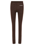 Jil Sander Bordeaux Polyester Leggings