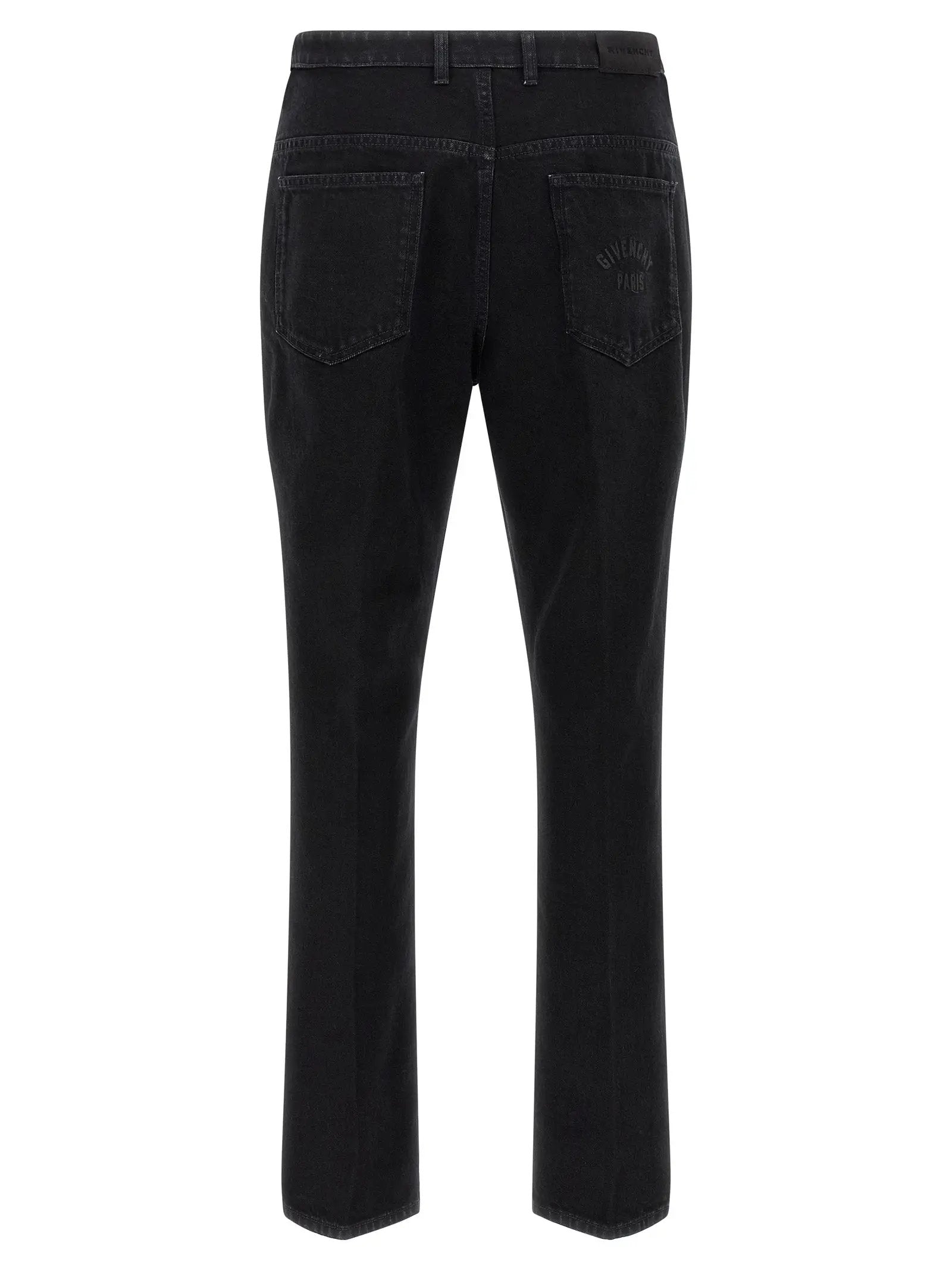 Givenchy Black Cotton Straight-Leg Jeans
