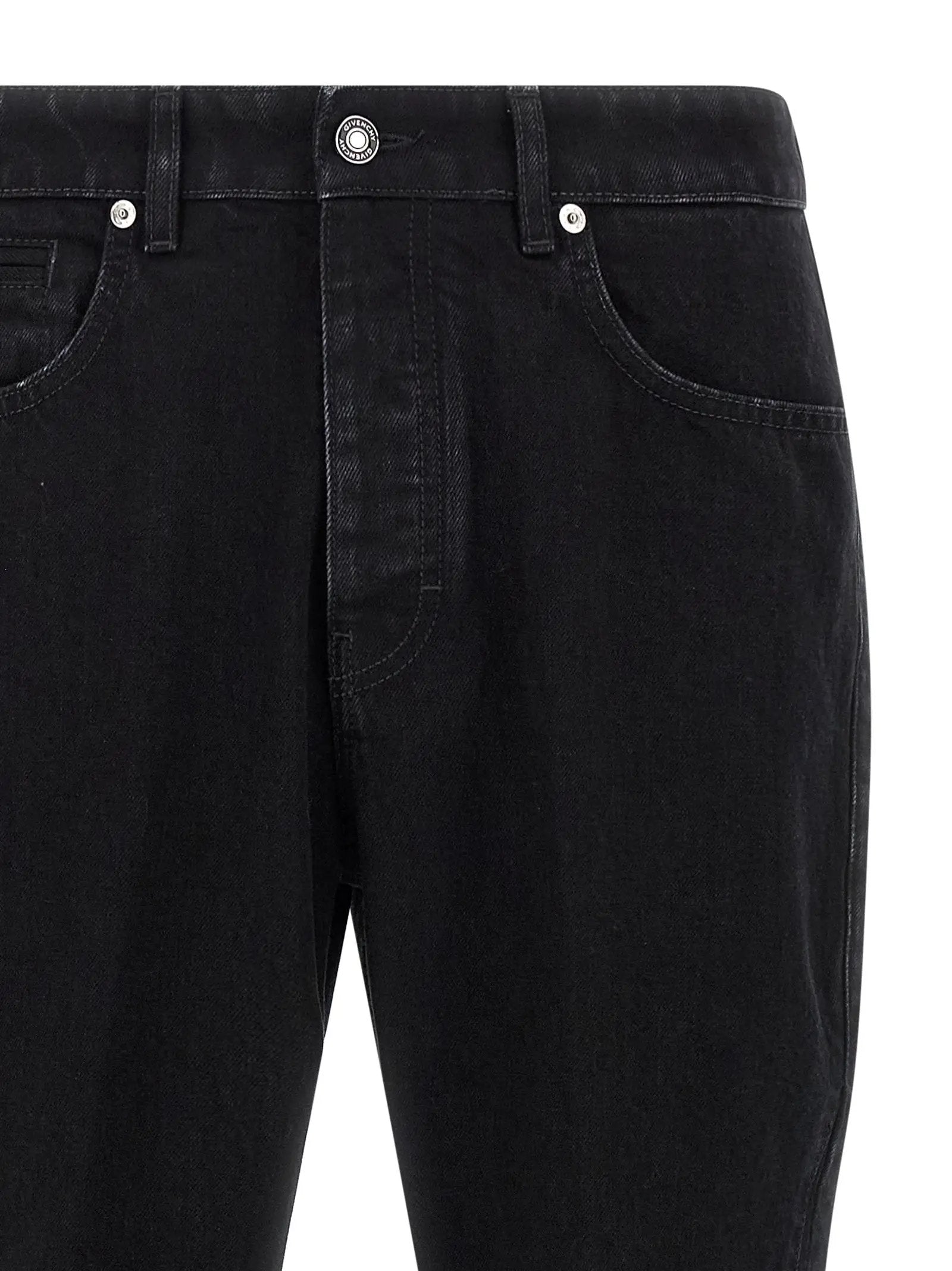 Givenchy Black Cotton Straight-Leg Jeans