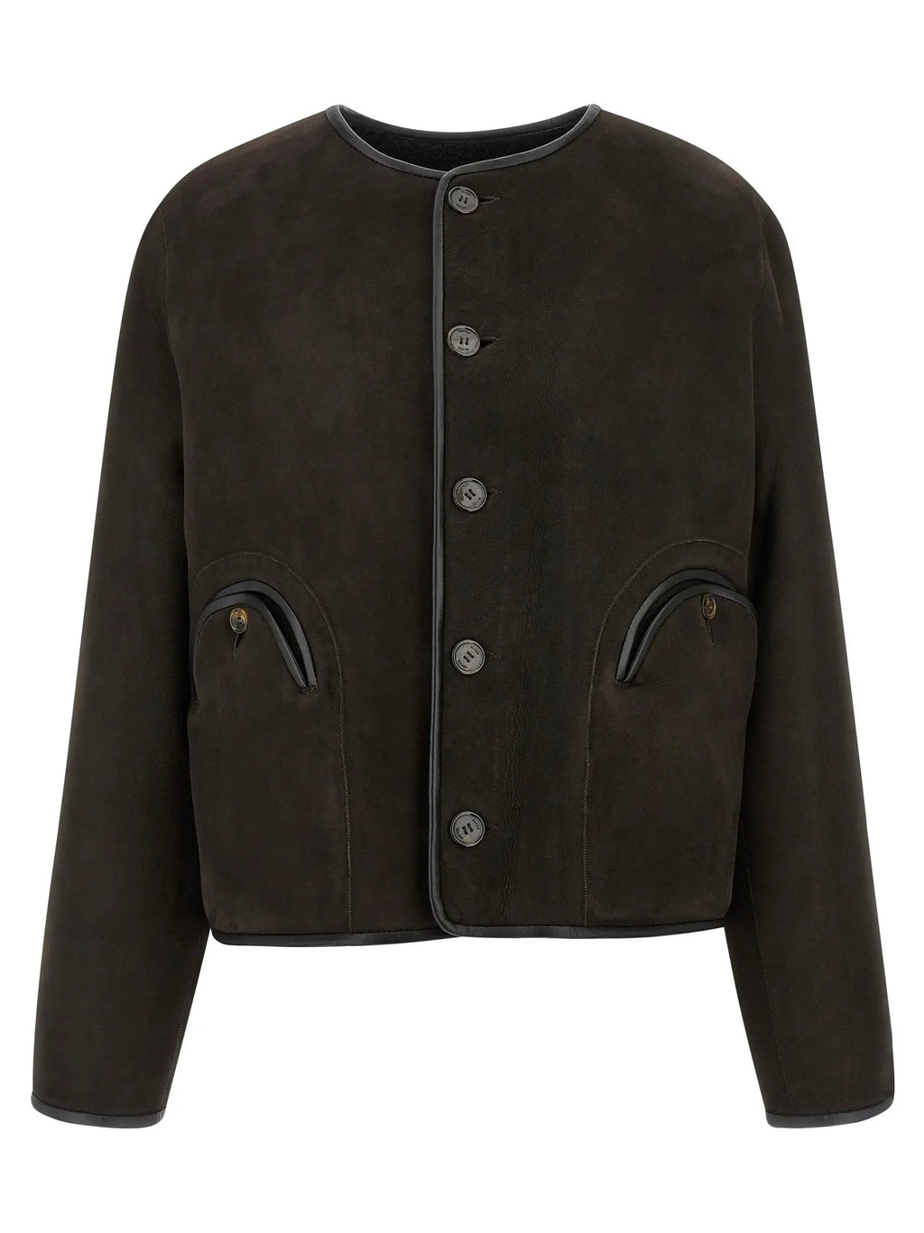 Blazé Milano Black Lamb Leather Shell Jacket