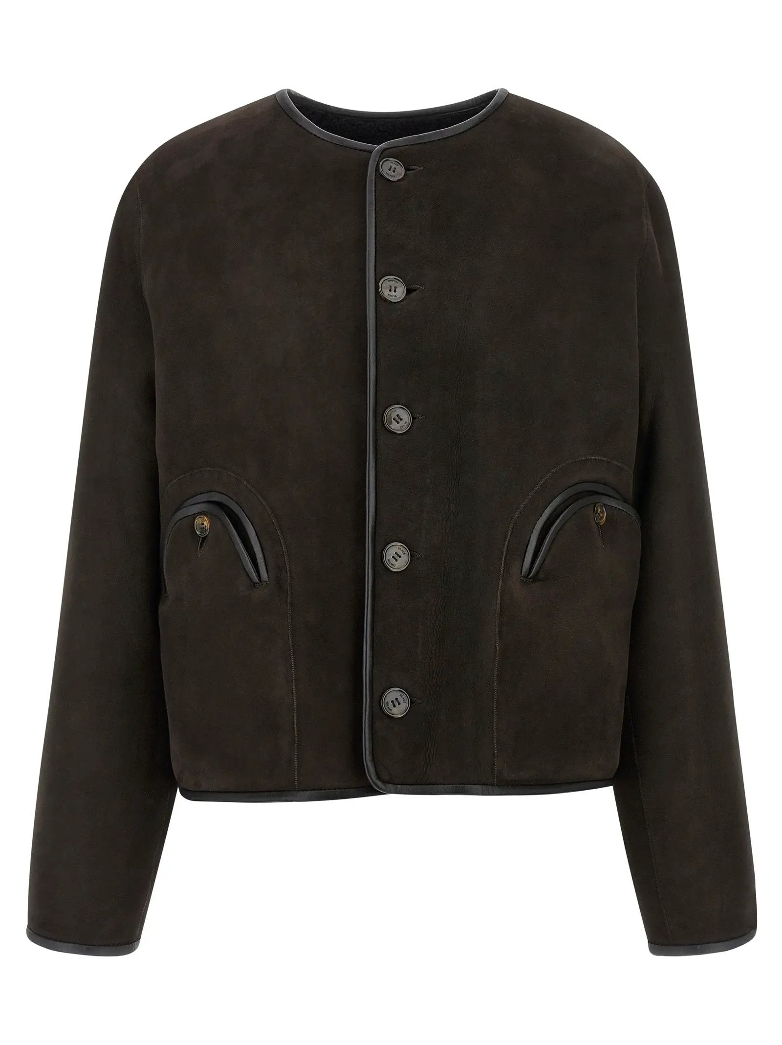 Blazé Milano Black Lamb Leather Shell Jacket