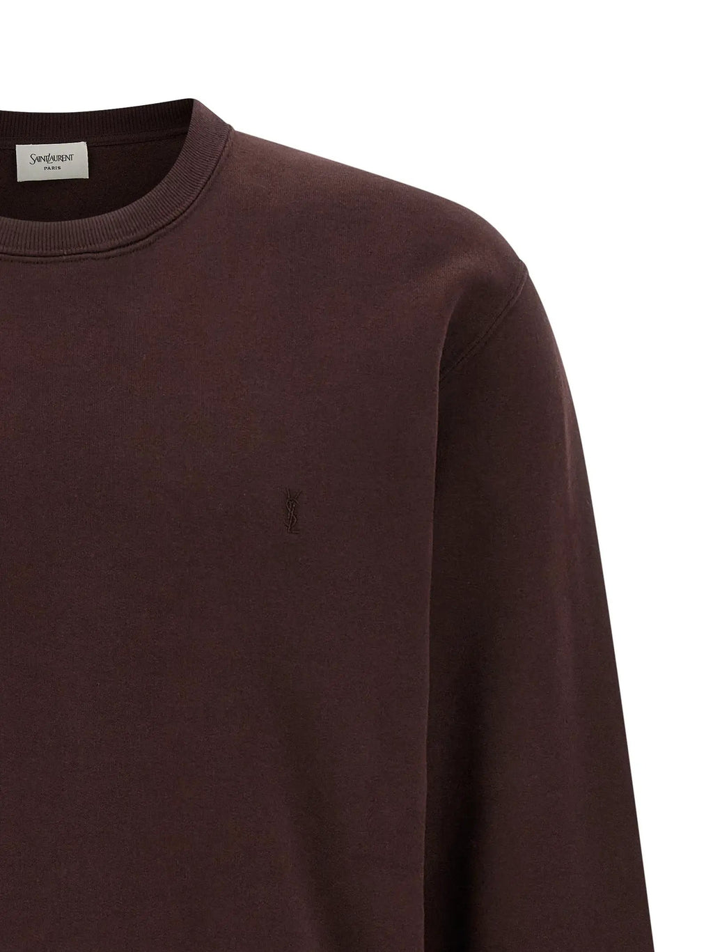 Saint Laurent Bordeaux Cotton Sweatshirt