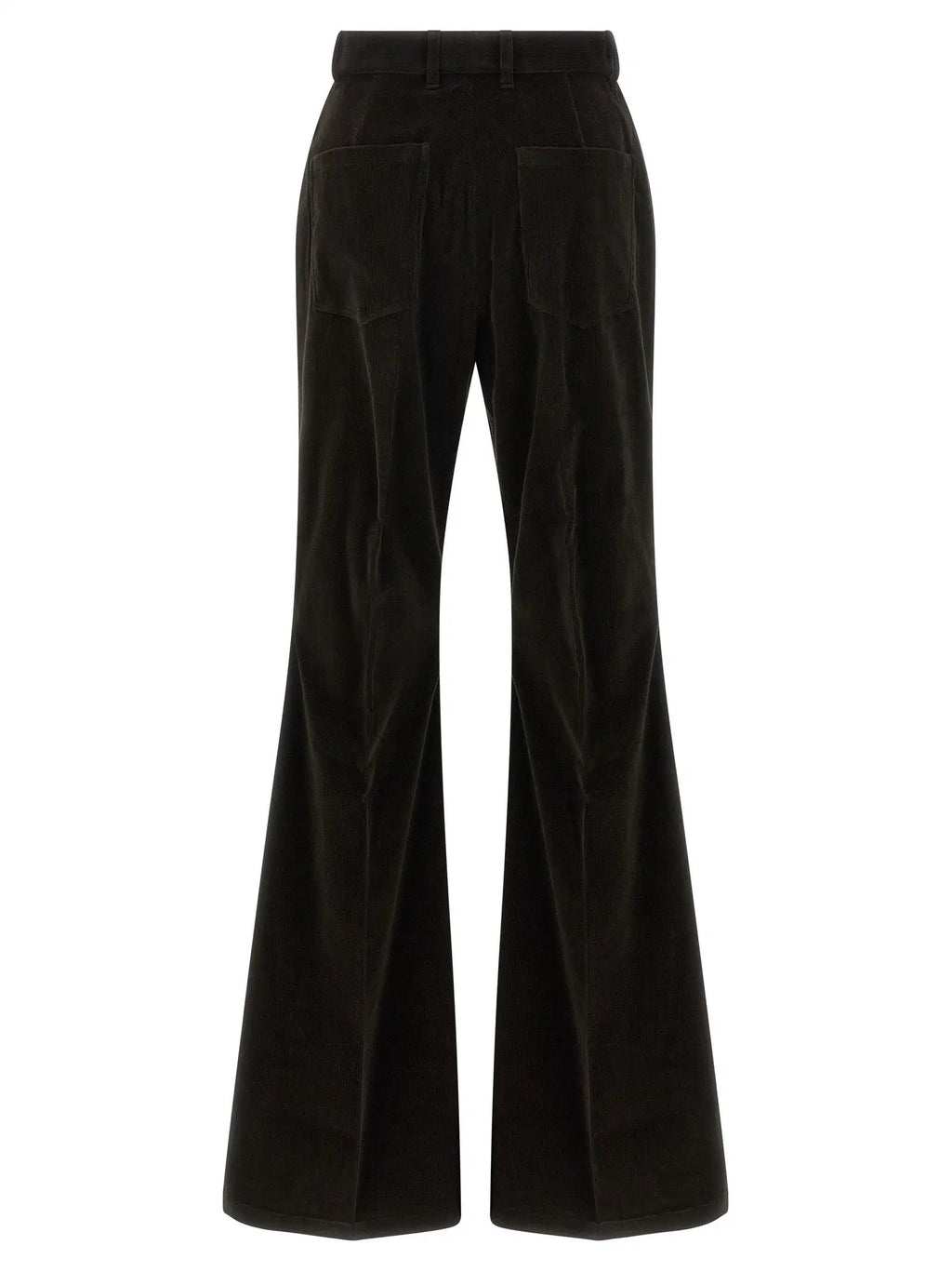 Ferragamo Brown Cotton Flared Pants