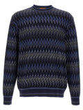 Missoni Blue Wool Cardigan